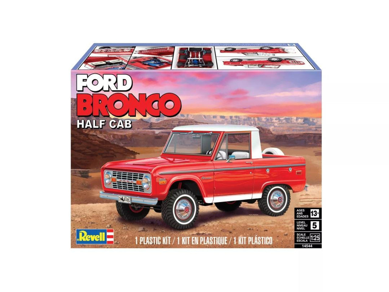 Modèle à coller ford bronco half cab, 1/25