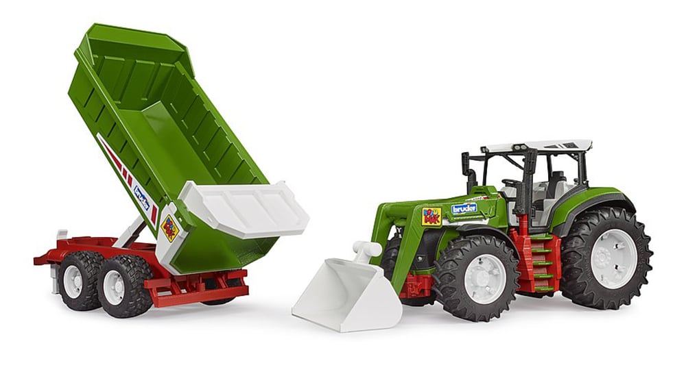 Roadmax tractor with frontloader and rear tipper