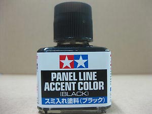 Modèle à coller Pot de Peinture noire Panel line