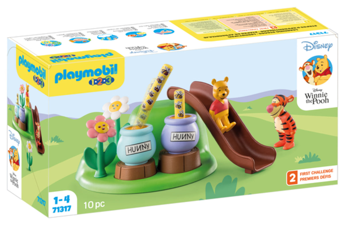 Winnie l'ourson et Tigrou avec jardin d'abeilles