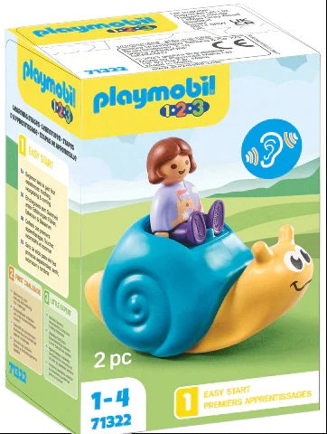Enfant avec escargot a bascule Junior