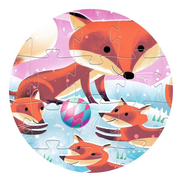 Silhouette puzzle / Ginger, little fox / 24 pcs