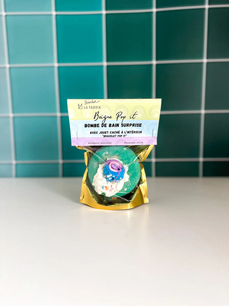 Bombe de bain surprise - Bracelet Pop it!