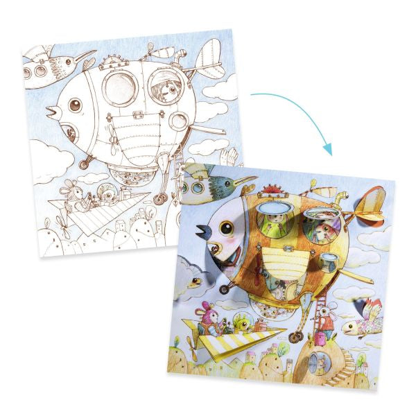 Coloriages surprises - Le voyage de Malo