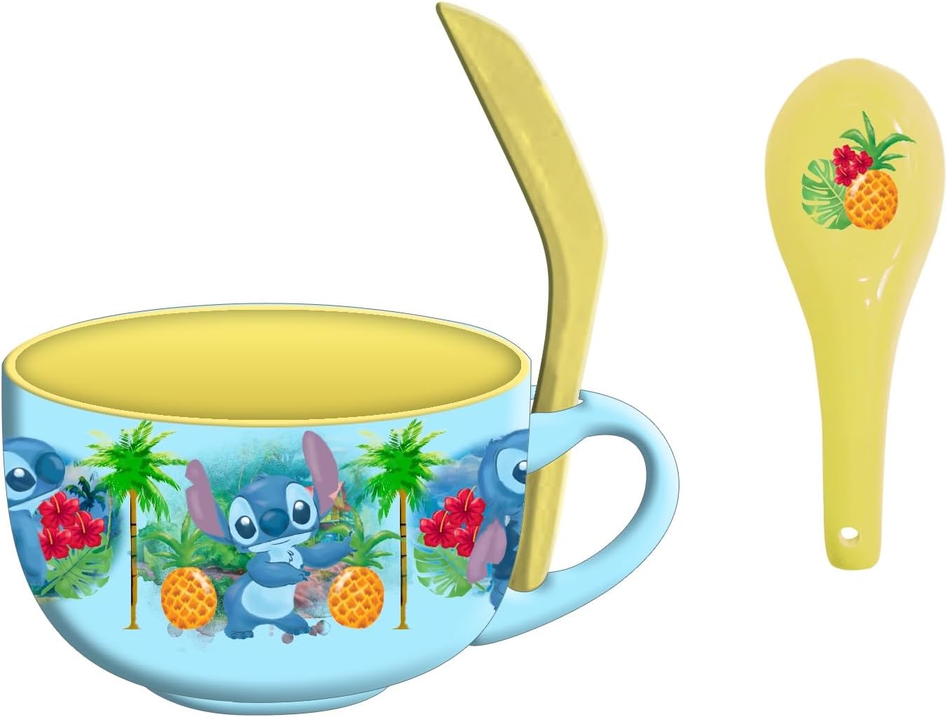 Tasse et cuillère à soupe Lilo & Stitch - Tropical