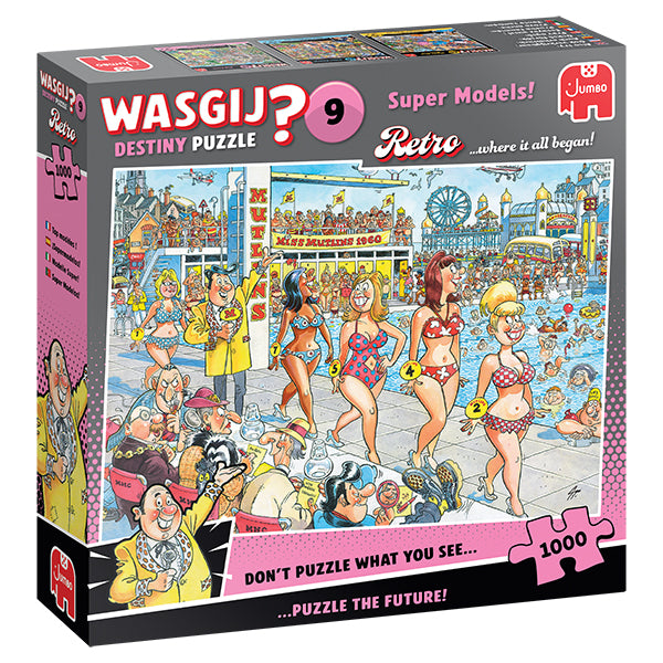 Wasgij Destiny Retro #9 Top Modèles, 1000 pièces