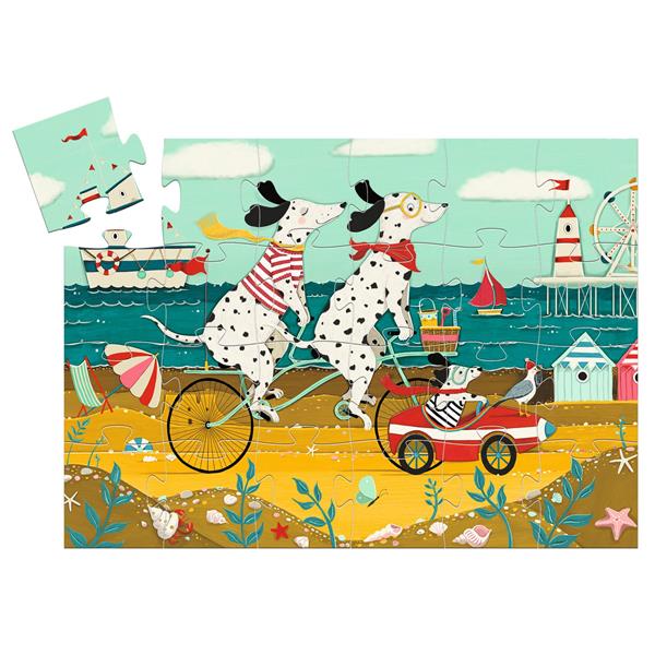 Silhouette puzzle / Ollie, the Dalmatian / 24 pcs