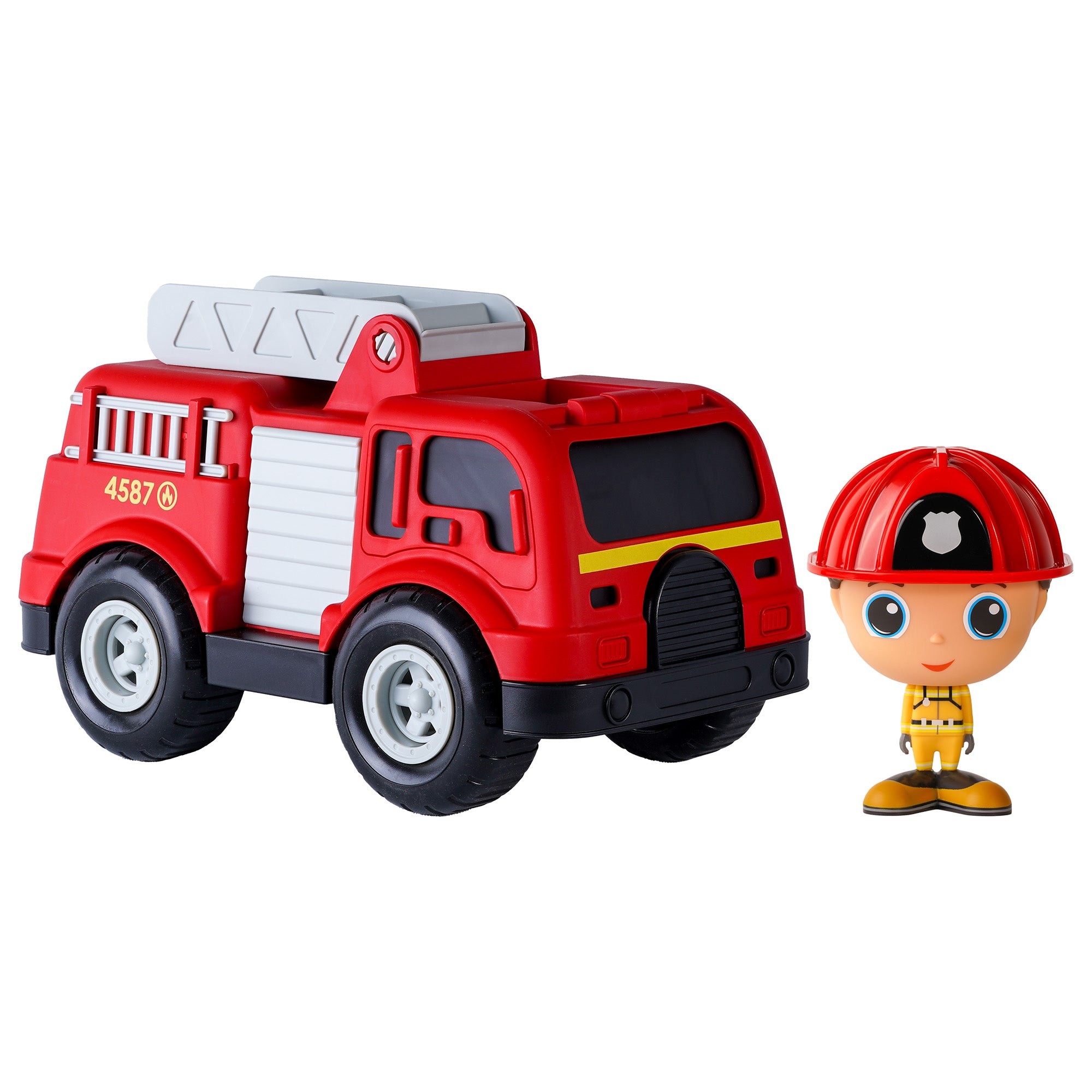 Camion de pompier avec figurine