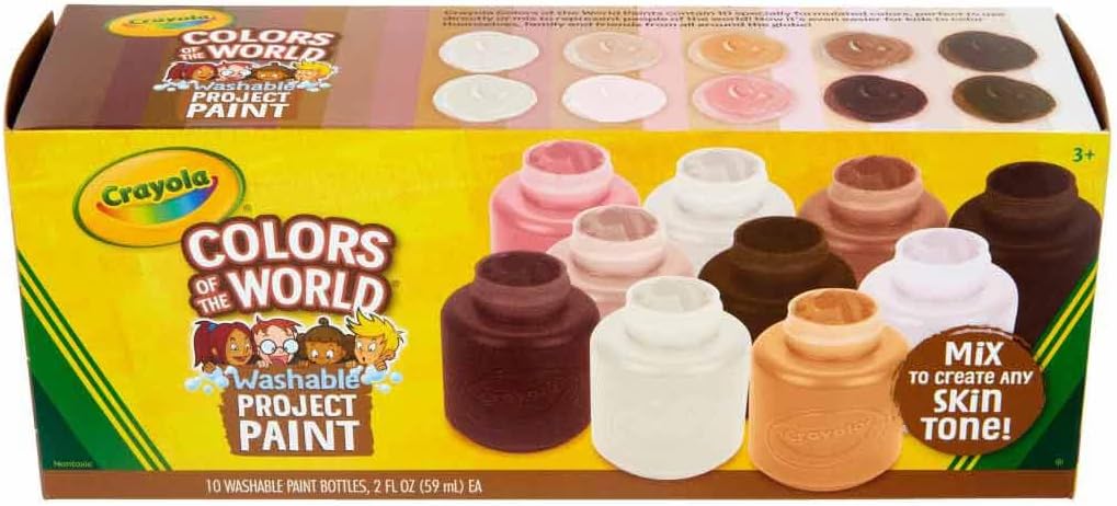 10 pots de peinture "Colors of the world"
