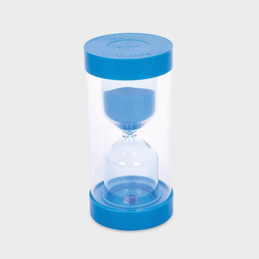 Sablier géant bleu 5 minutes