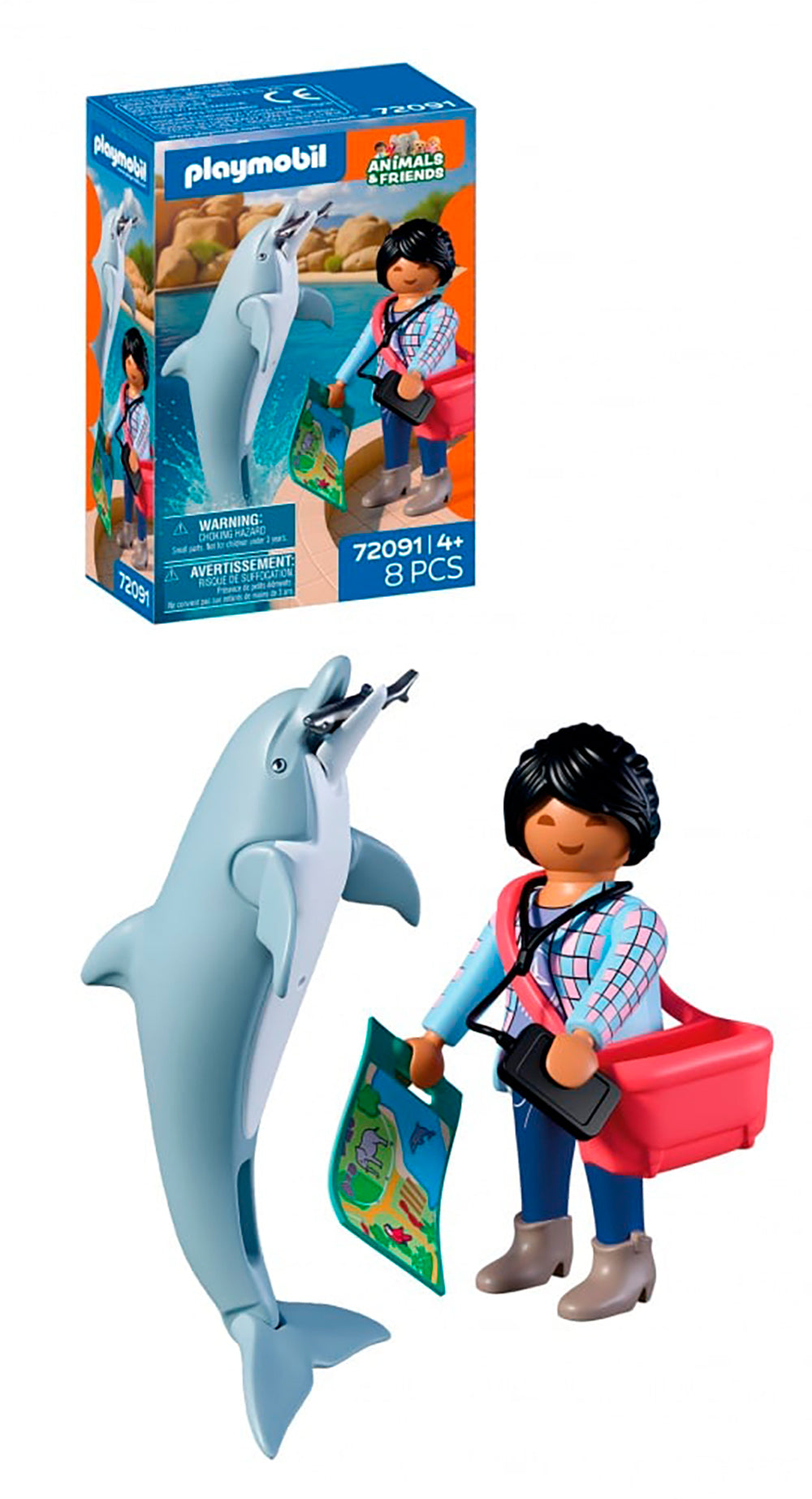 Zoo : Dauphin et visiteur
