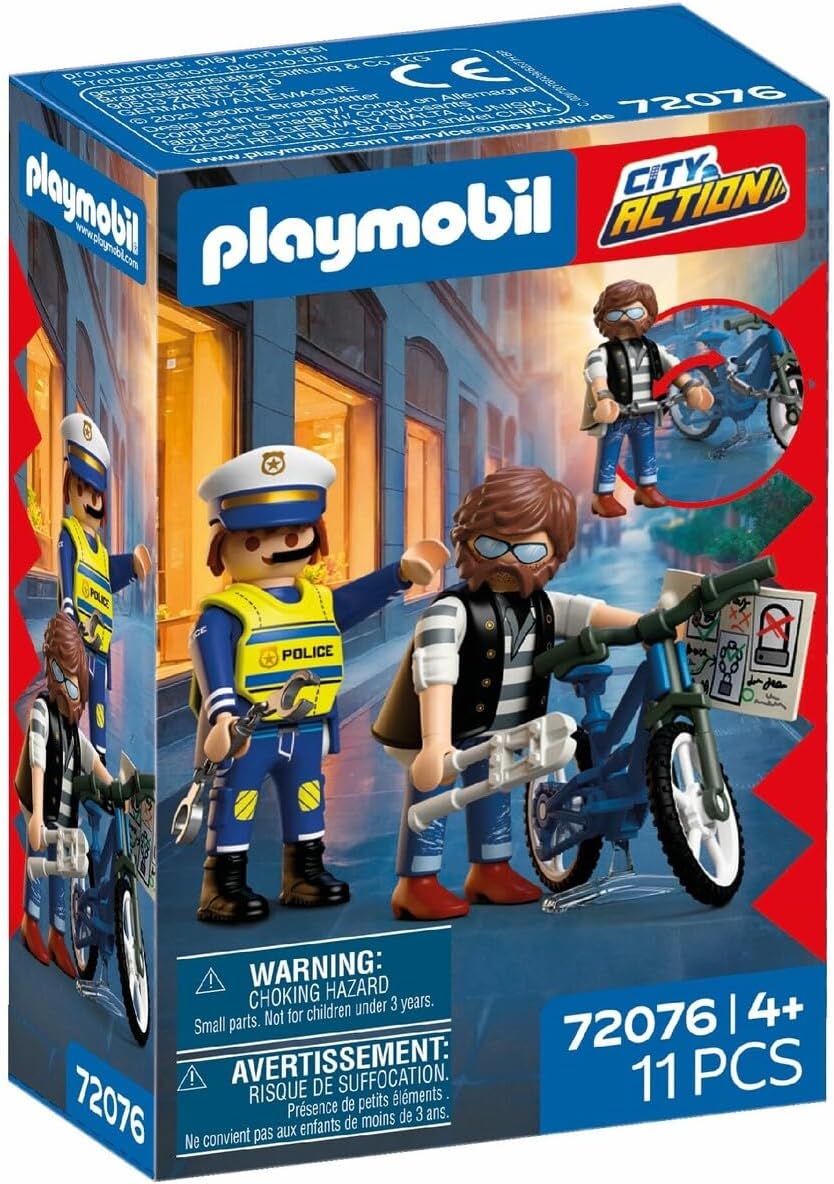 Policier et voleur de vélo
