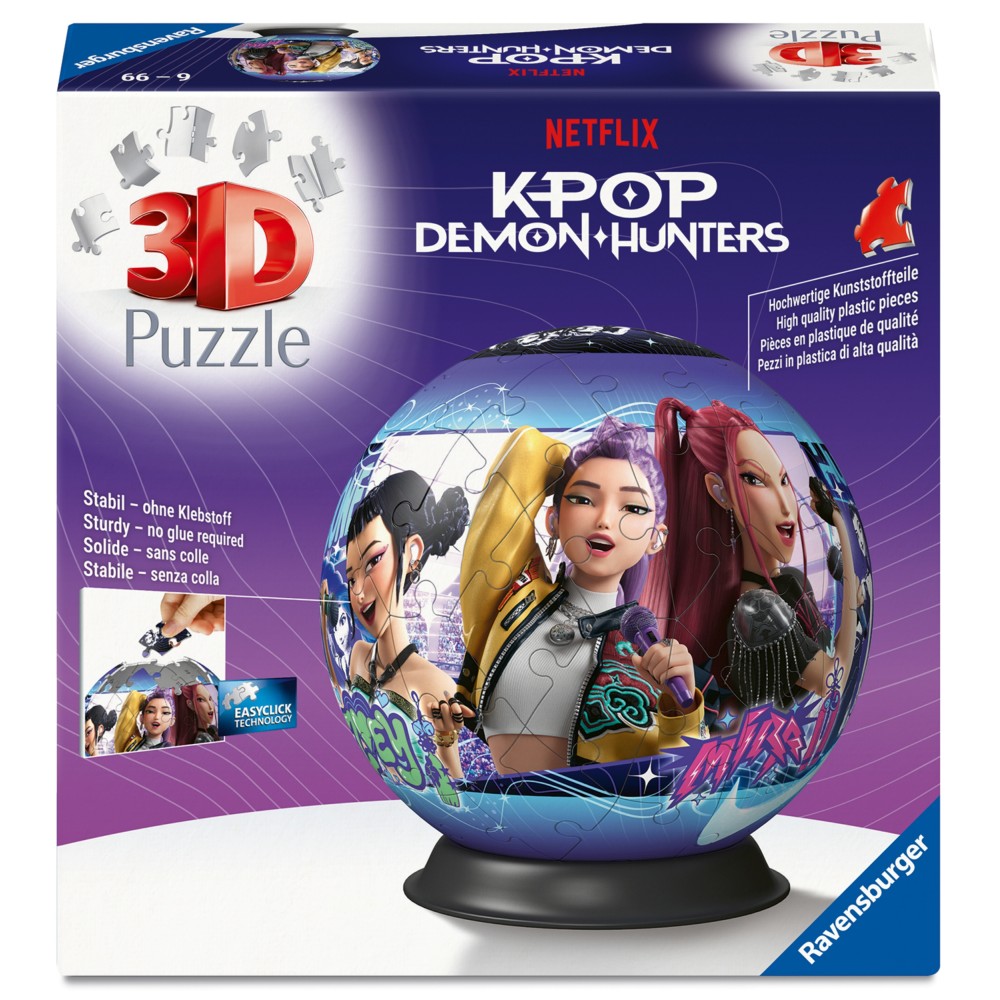 K-POP Demon Hunters boule 3D, 72 pièces