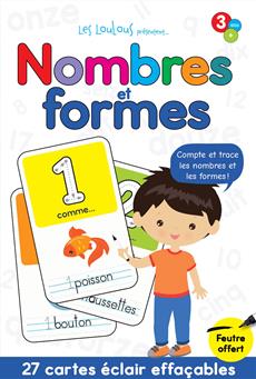 Nombres et formes 27 cartes éclair effaçables