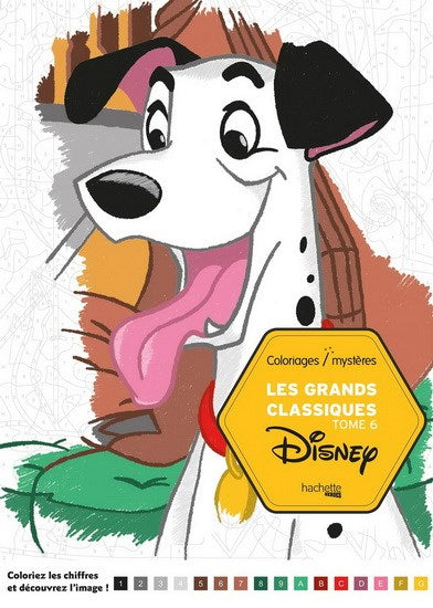 Coloriages mystères Disney Grands classiques 06