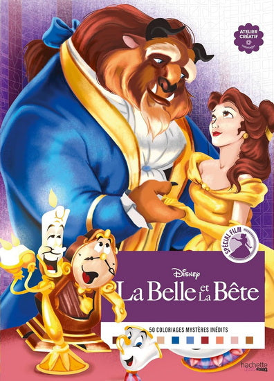 Coloriages mystères Disney La Belle et la Bête : S