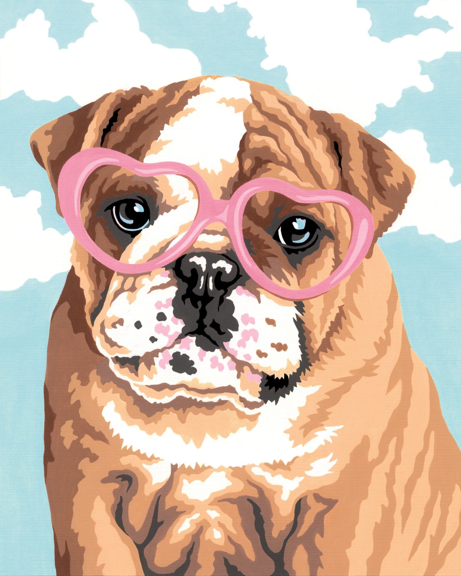 Peinture à numéros Amour de chien 8x10 ''