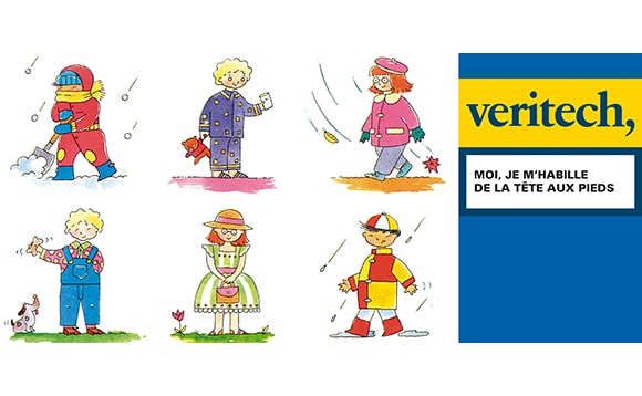 Moi, je m'habille de la tête aux pieds