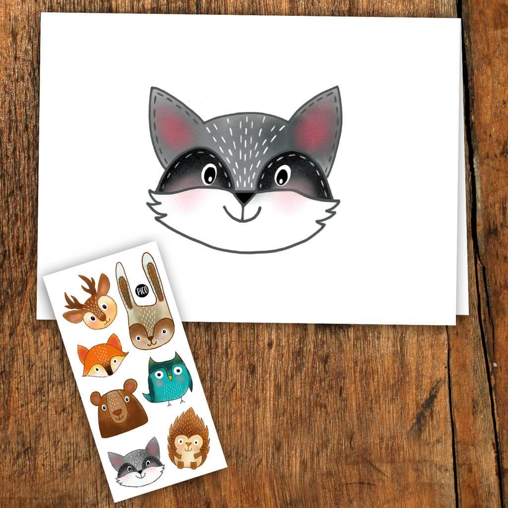 carte Les animaux de la forêt