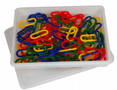 Maillons de chaîne à assembler (100 pieces) 4 coul