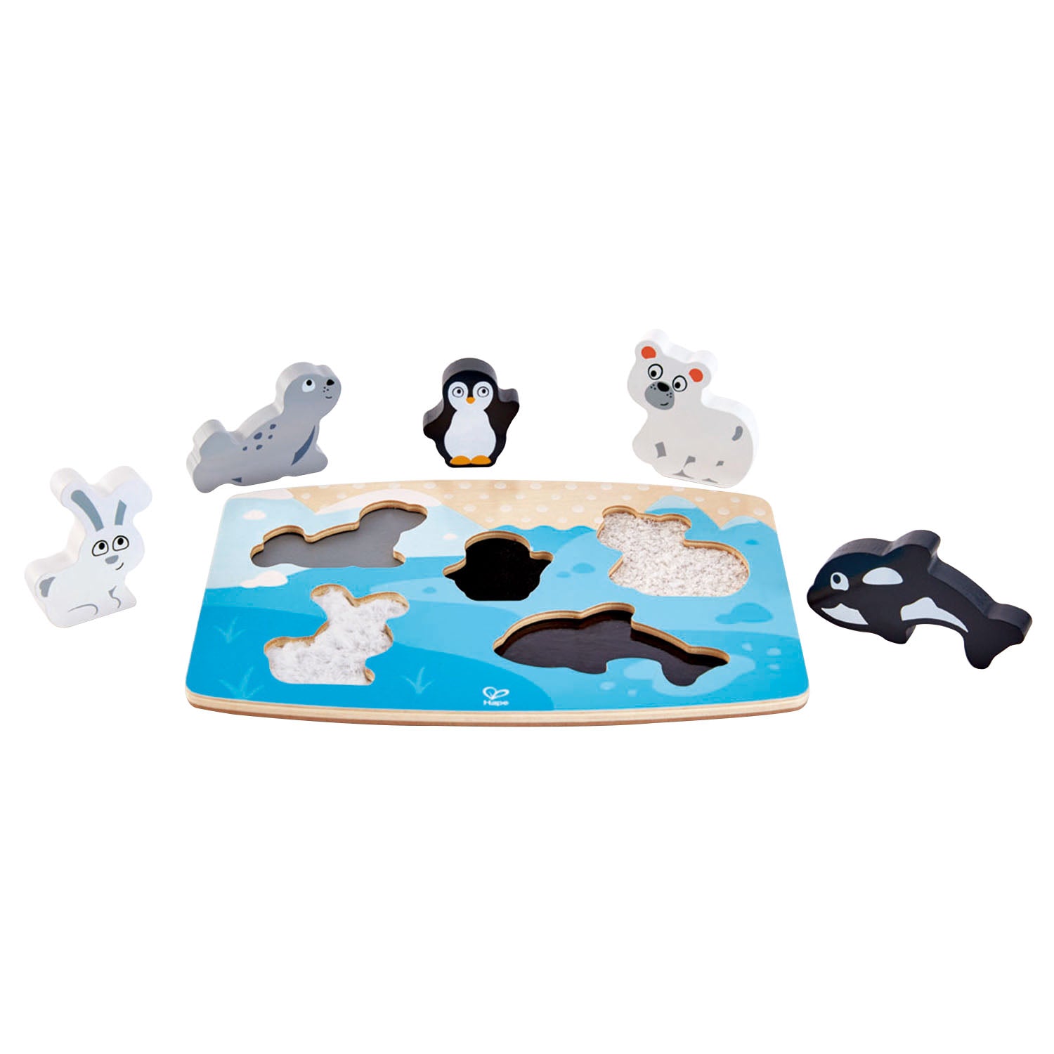 Hape puzzle tactile animaux polaires
