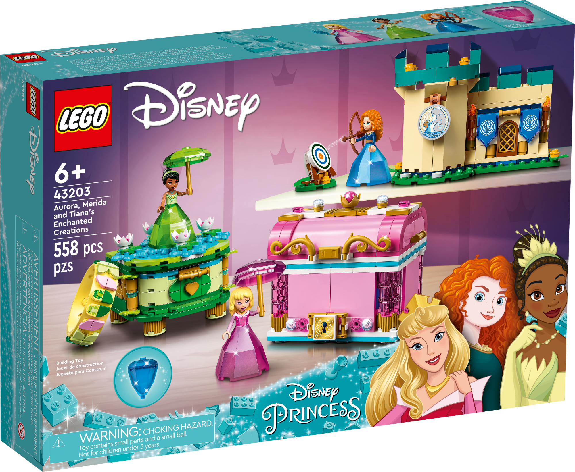 LEGO Créations enchantées d’Aurore, Mérida et Tian
