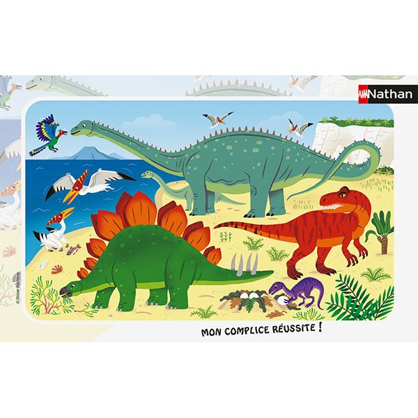 Casse-tête cadre- Les dinosaures 15 pièces