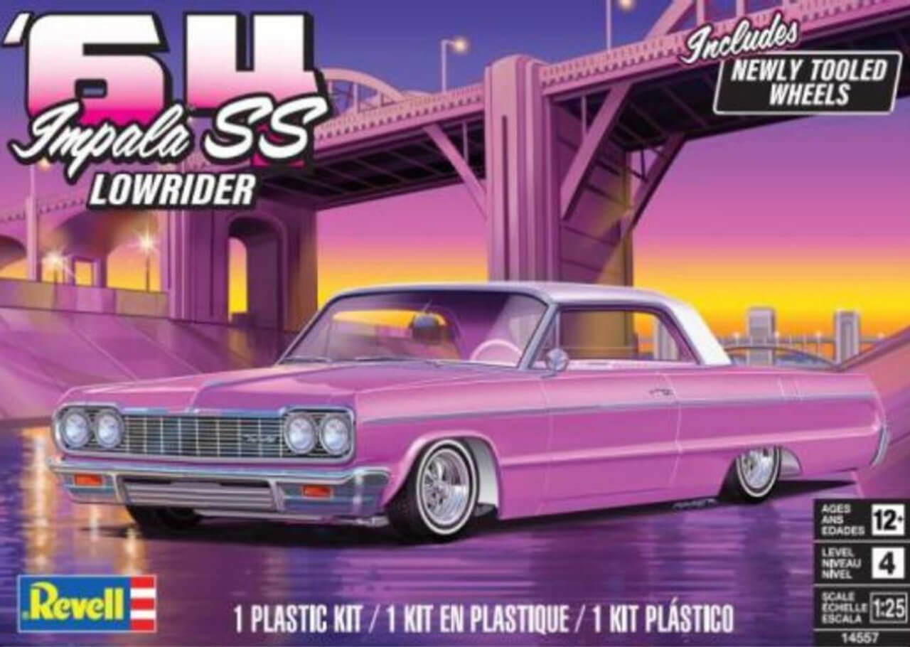 Modèle à coller 64 impala ss low rider, 1/25