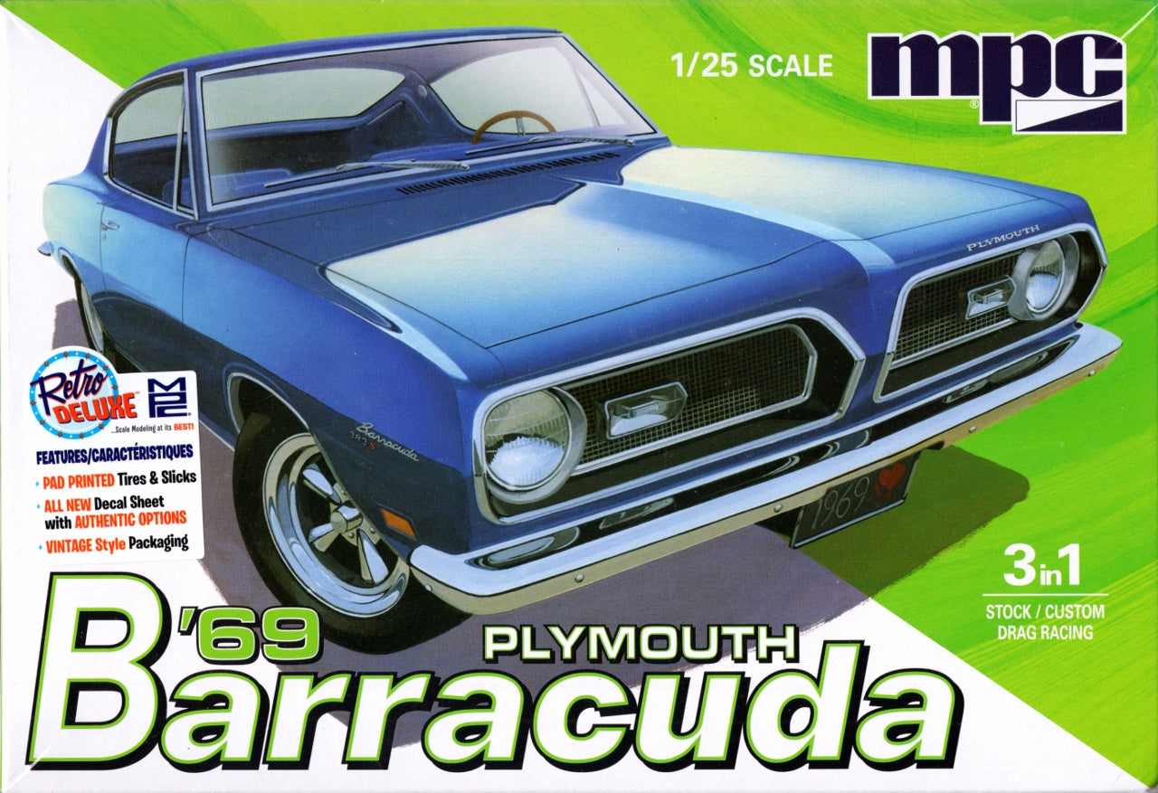 Modèle à coller 69 PLYMOUTH BARRACUDA 1/25