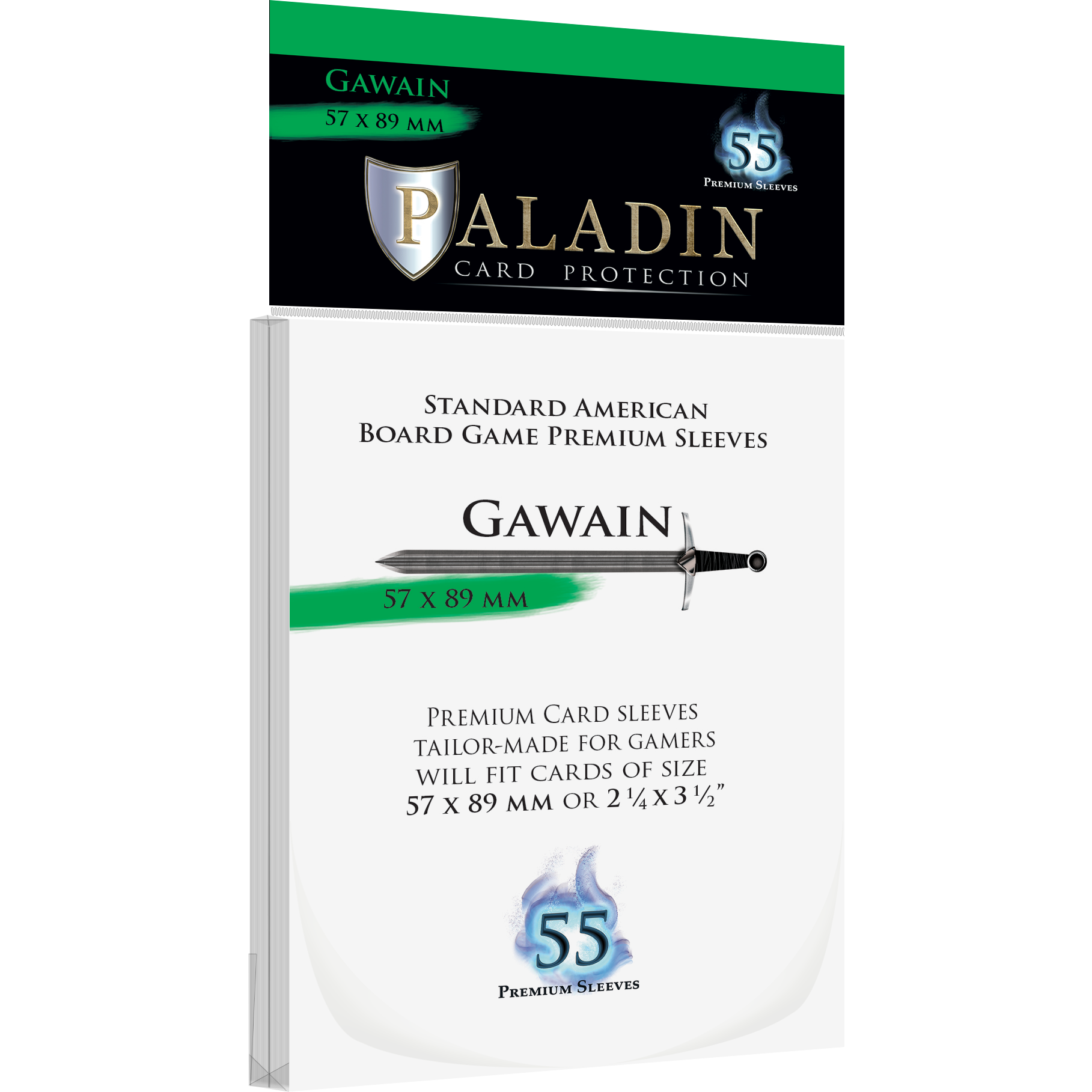 Protecteurs de carte Paladin premium 57mm x 89mm