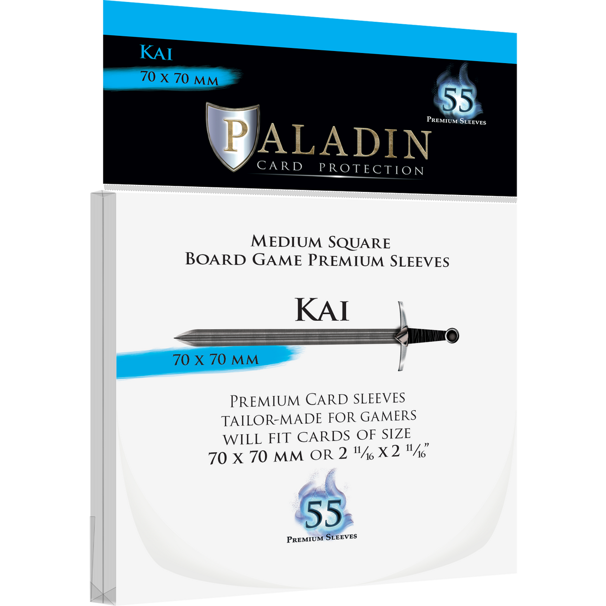Protecteurs de carte Paladin premium 70mm x 70mm