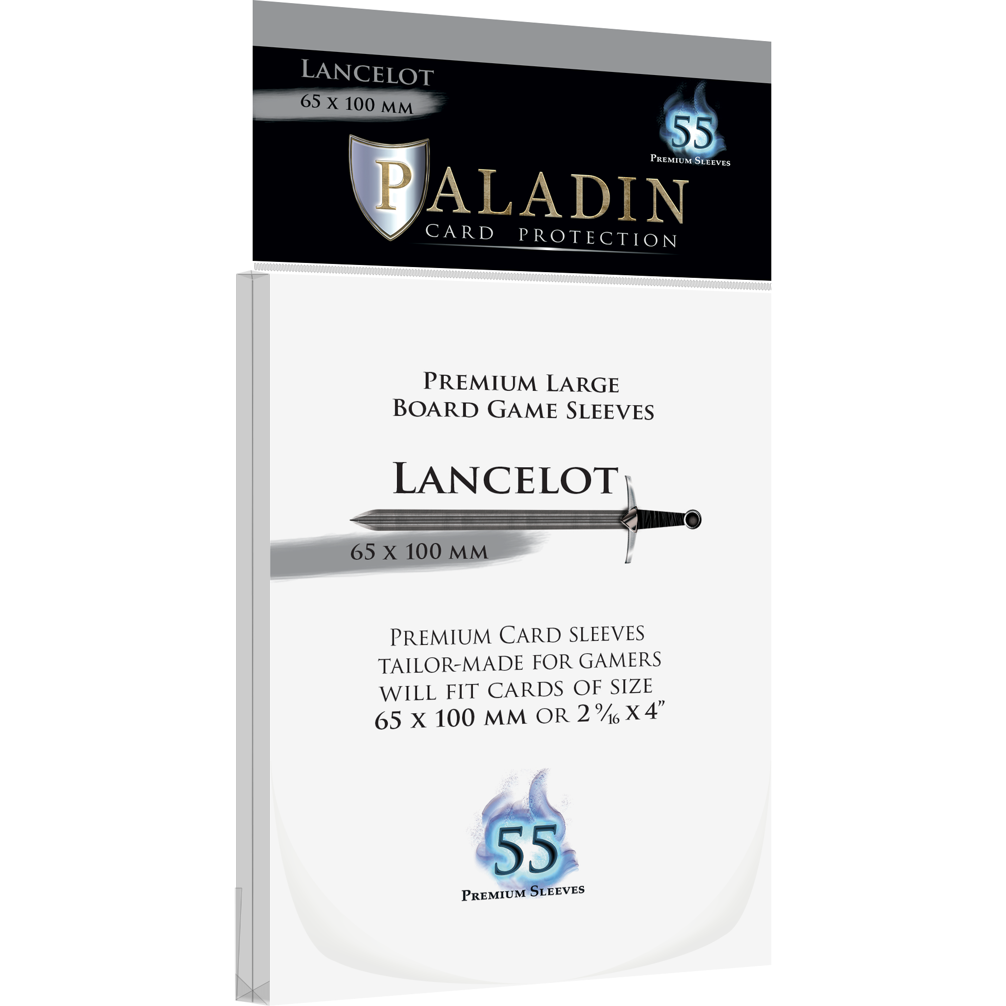Protecteurs de carte Paladin premium 65mm x 100mm