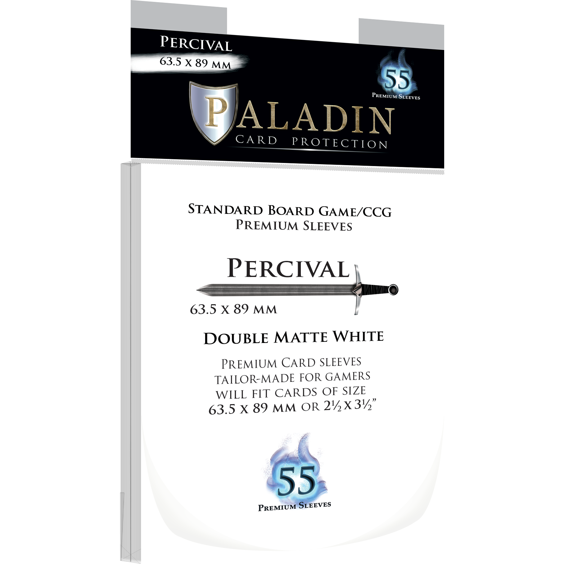 Protecteurs de carte Paladin premium 63,5mm x 89mm