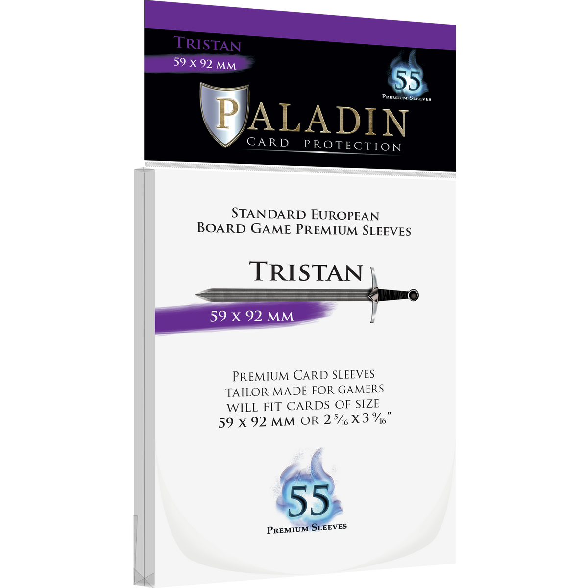 Protecteurs de carte Paladin premium 59mm x 92mm