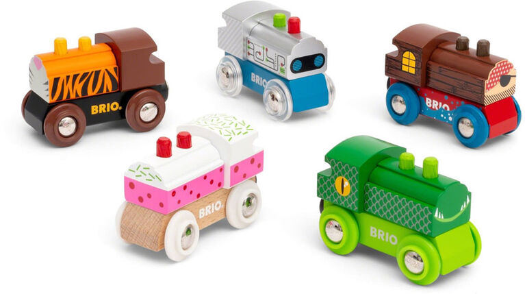 Locomotives en bois à thème (à l'unité)
