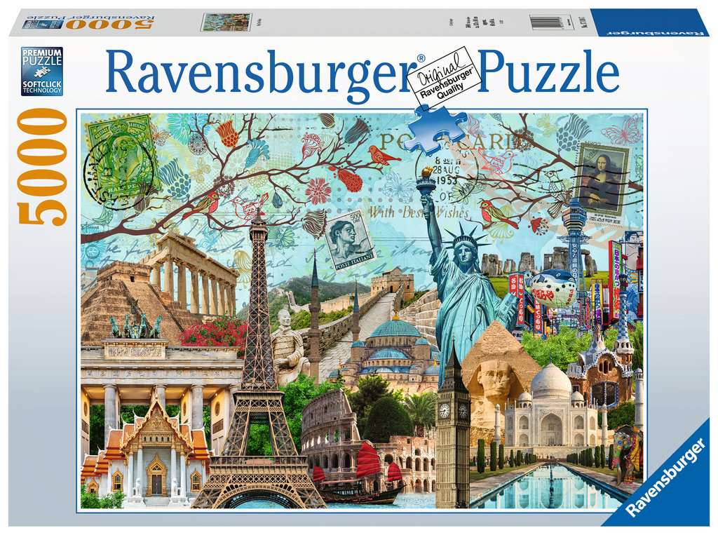 Collage de grandes villes 5 000 pièces