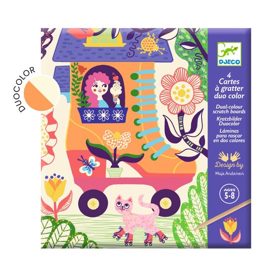 Cartes à gratter - Drôle de maisons