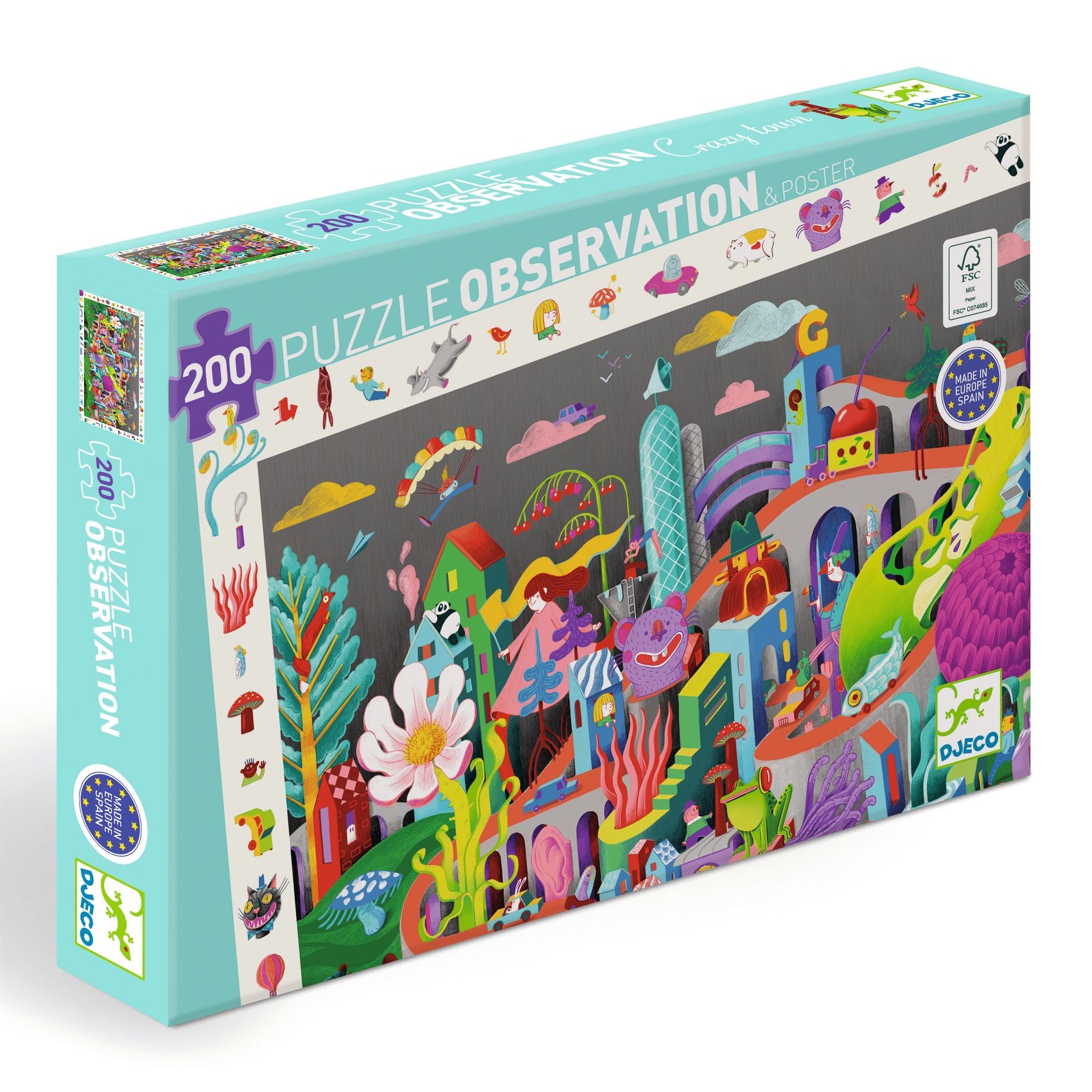 Observation puzzle / Crazy Town / 200 pcs