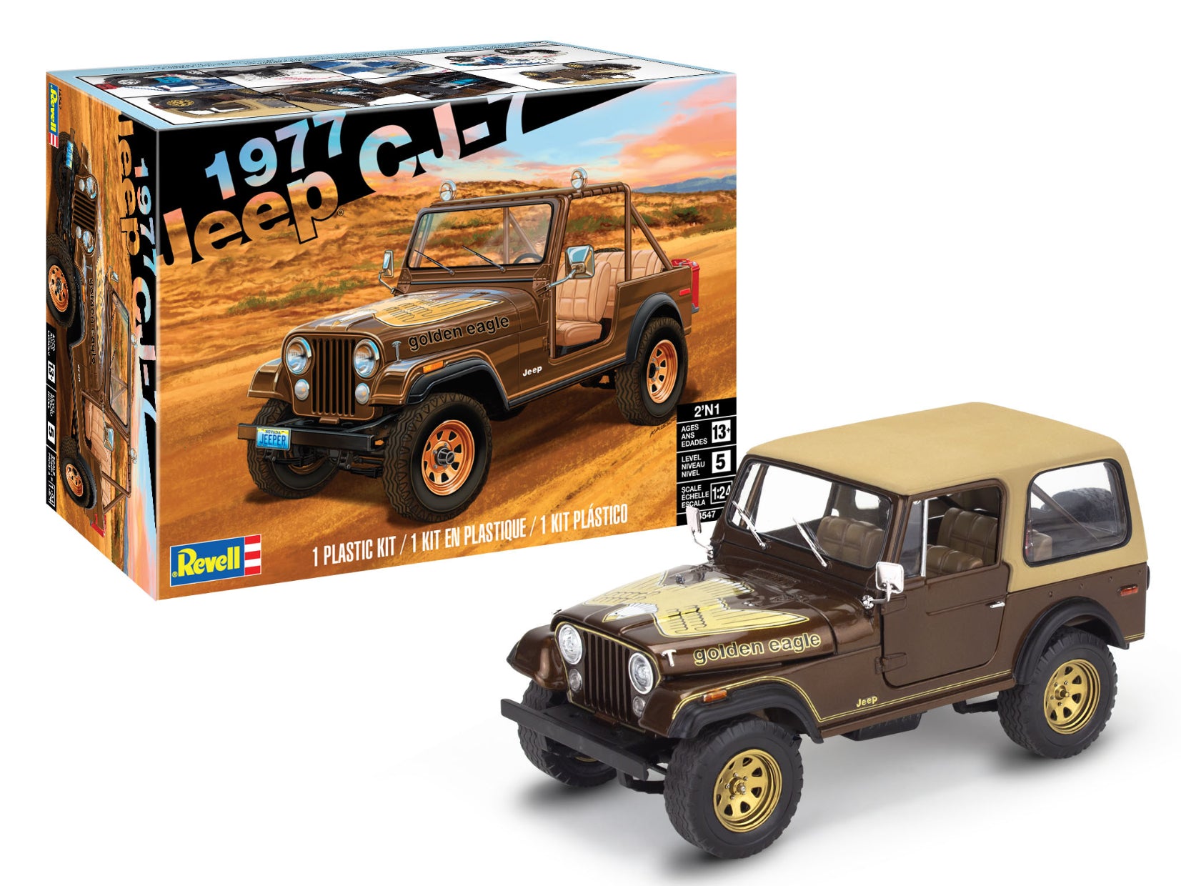 Jeep CJ-7 1977, modèle à coller