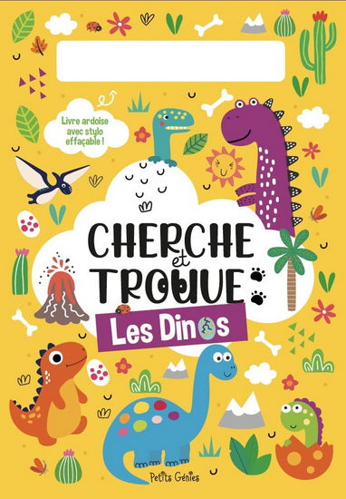 Cherche et trouve effaçable: Les dinos