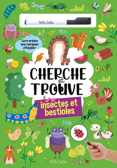 Cherche et trouve effaçable: Insectes et bestioles