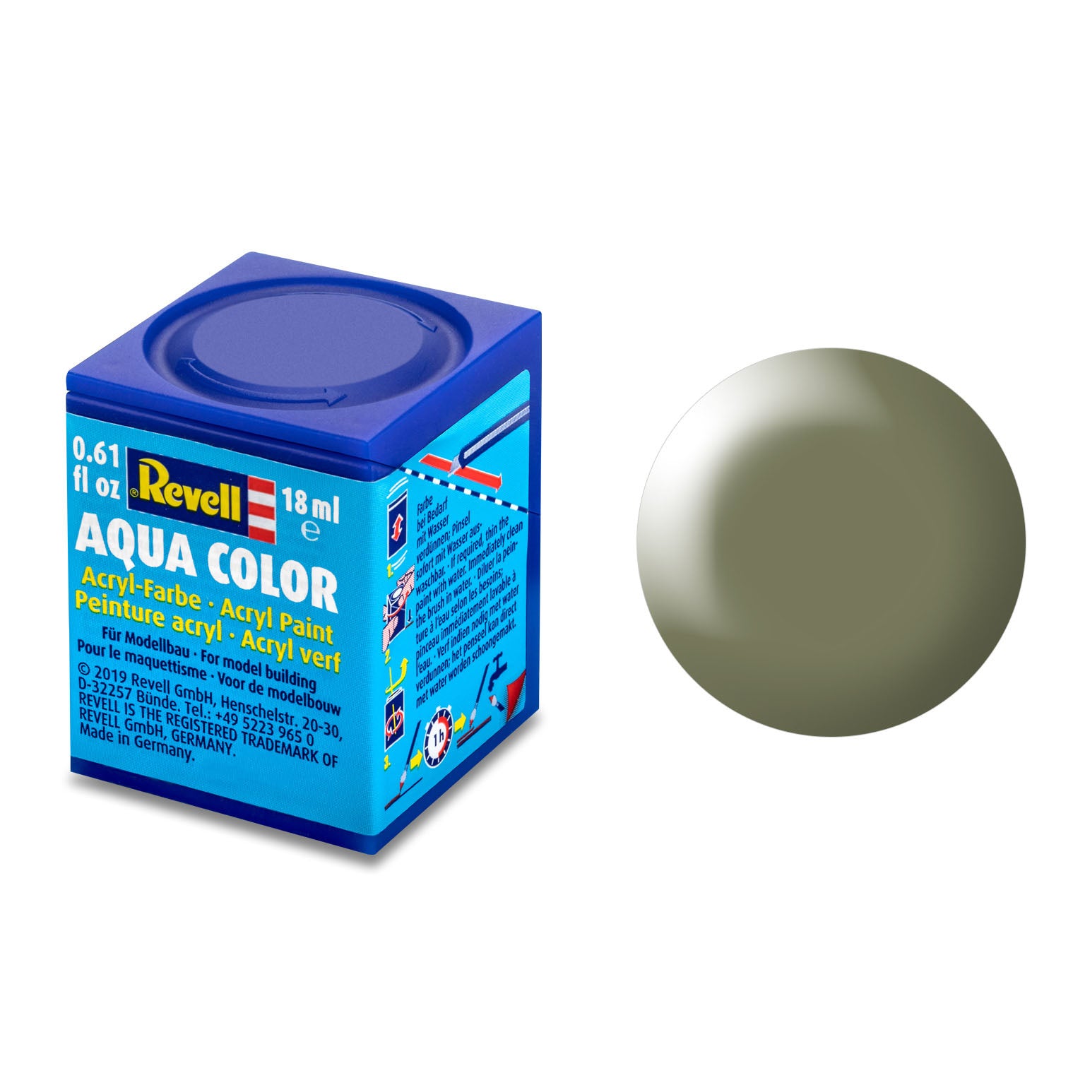 Pot de peinture Revell 18ml Gris-vert satiné