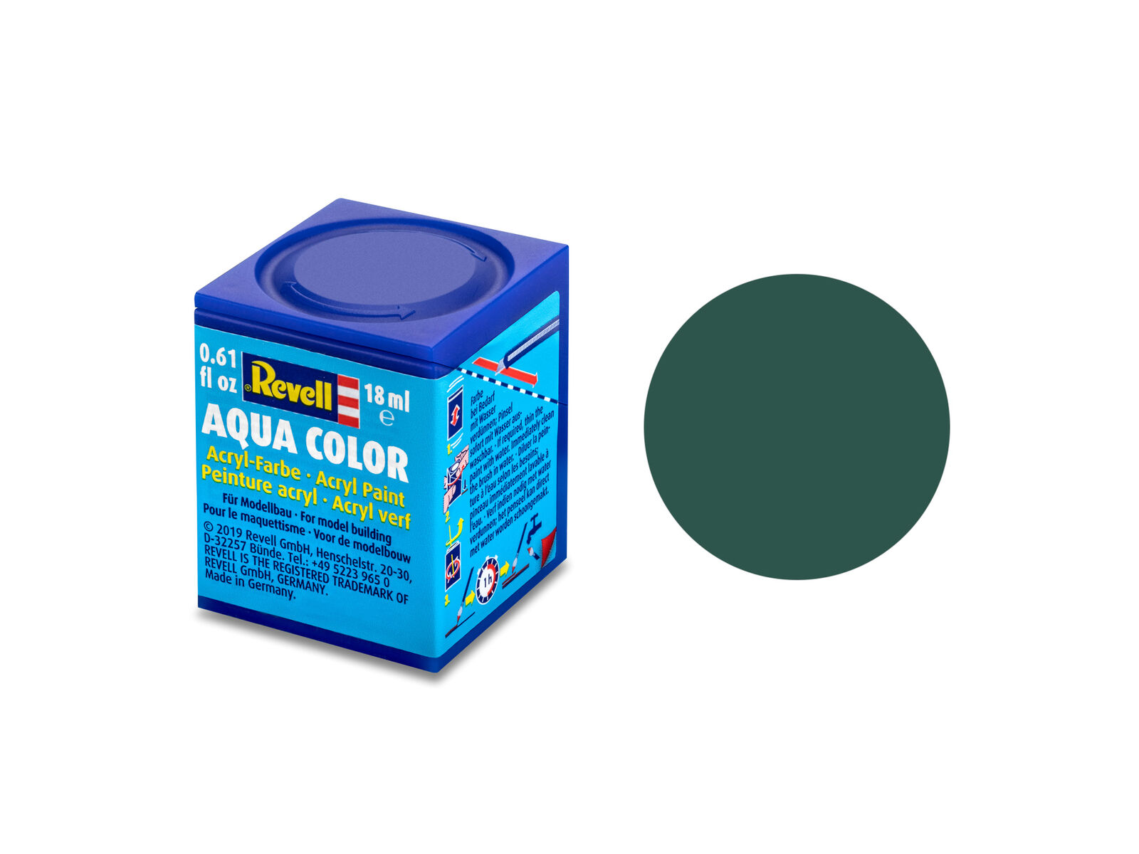 Pot de peinture Revell 18ml Vert mer mat