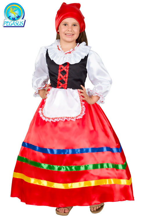 COSTUME CARNEVALE TARANTELLA PICCOLA - PEGASUS 0709