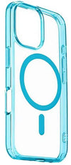 cover iphone 16 pro azzurro - trasparente magsafe