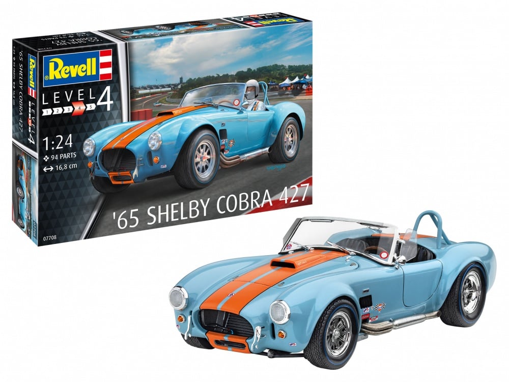 Modèle à coller 65 shelby cobra 427, model  1/24