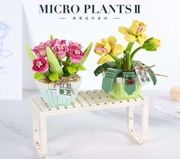 Loz Block,Tulipes et orchidées du printemps