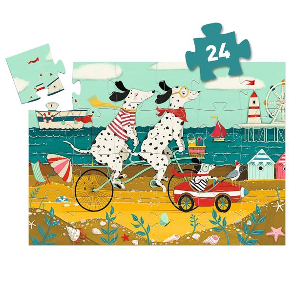 Puzzle silhouette 24 pièces- Olie, le dalmatien