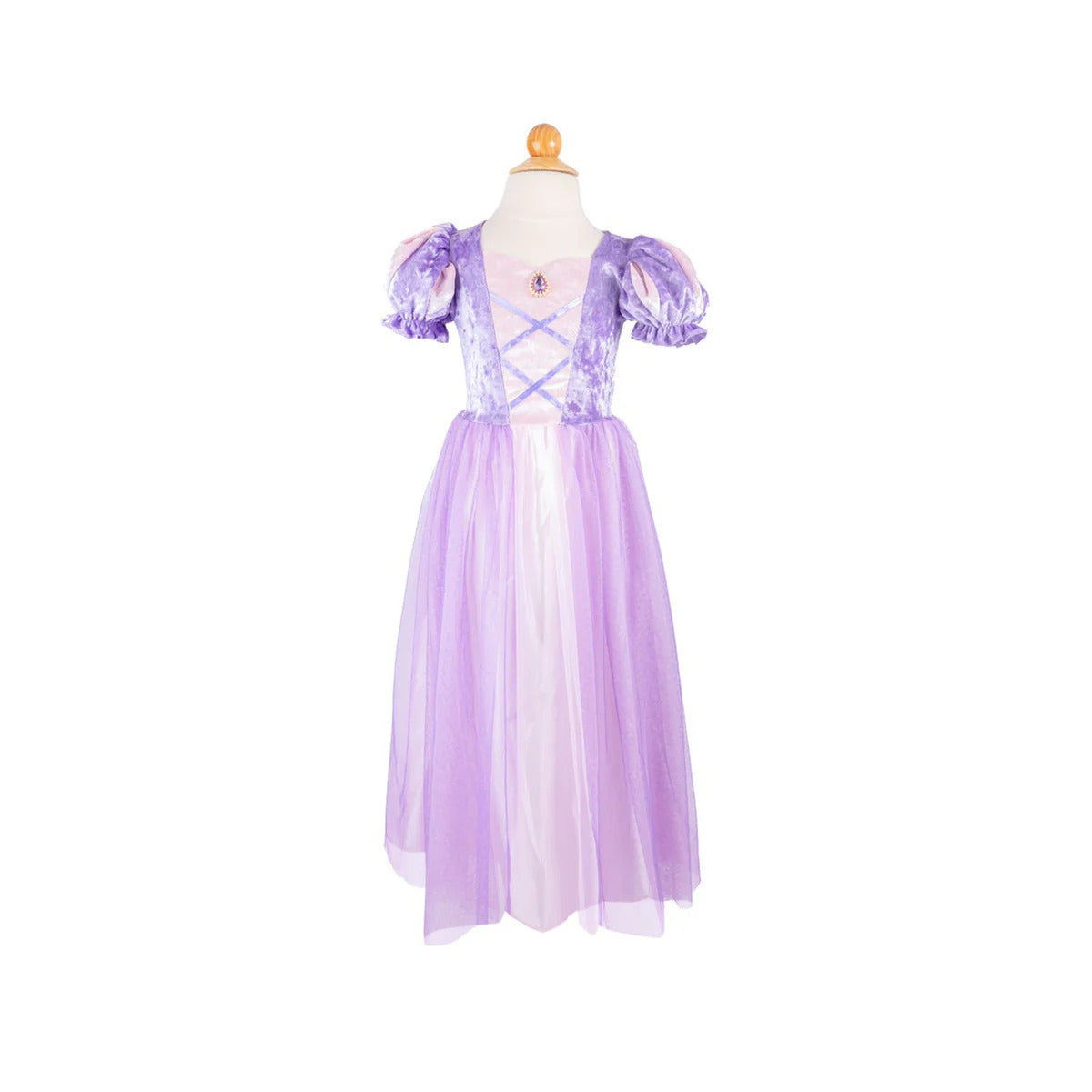 Robe de princesse en velours mauve 3-4 ans