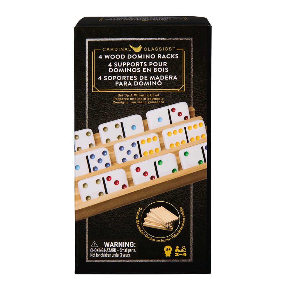 4 supports pour dominos en bois